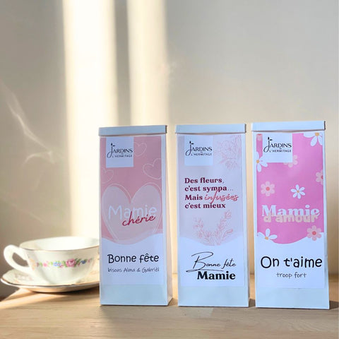 Collection de thé personnalisé fête des grand-mères