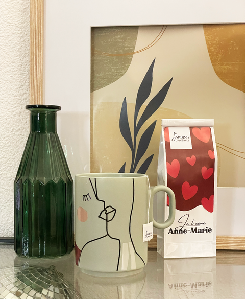 sachet de thé personnalisé saint-valentin