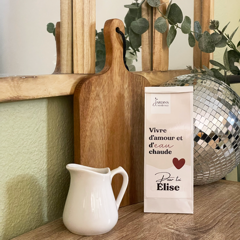 sachet de thé personnalisé saint-valentin