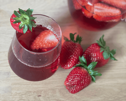 Infusion glacée fraise goji - Les Jardins de l'Hermitage