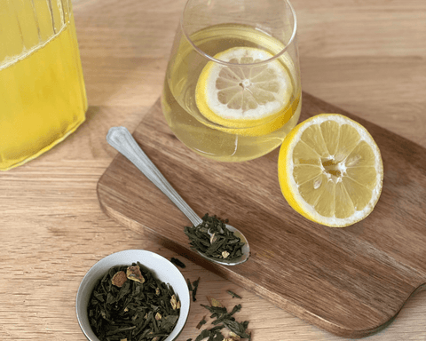 Thé glacé maison citron gingembre - Les Jardins de l'Hermitage