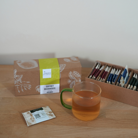 Coffret assortiment de thés et infusions saveurs agrumes