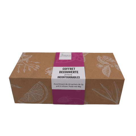 Coffret assortiment de thés et infusions saveurs incontournables