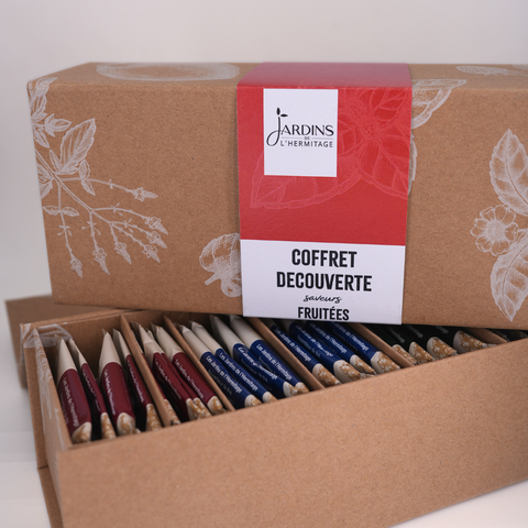 Coffret assortiment de thés et infusions saveurs fruitées