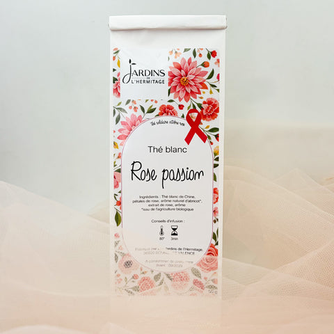 Thé blanc Octobre Rose : Abricot, rose et passion