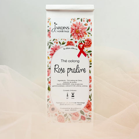 Thé oolong Octobre Rose saveur praline rose