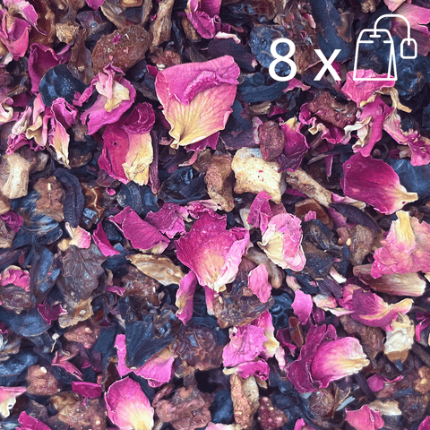 Infusion glacée Fraise & Goji - 8 sachets pré-dosés - Les Jardins de l'Hermitage