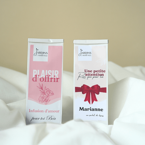 Sachet de thé personnalisé - Les Jardins de l'Hermitage
