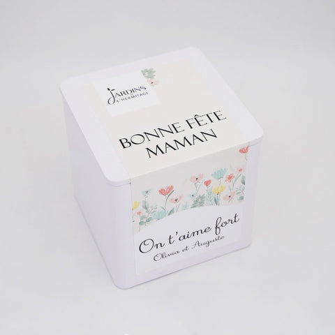 Sachet de thé personnalisé spécial fête des mères - Les Jardins de l'Hermitage