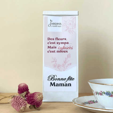 Sachet de thé personnalisé spécial fête des mères - Les Jardins de l'Hermitage