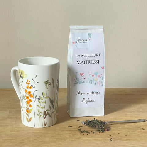 Sachet de thé personnalisé spécial nounou, maîtresse, atsem... - Les Jardins de l'Hermitage