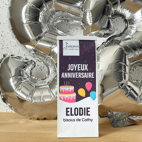 Sachet de thé spécial anniversaire - Les Jardins de l'Hermitage