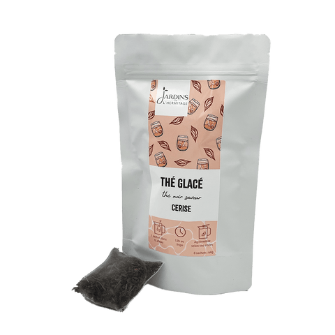 Thé glacé cerise - Les Jardins de l'Hermitage