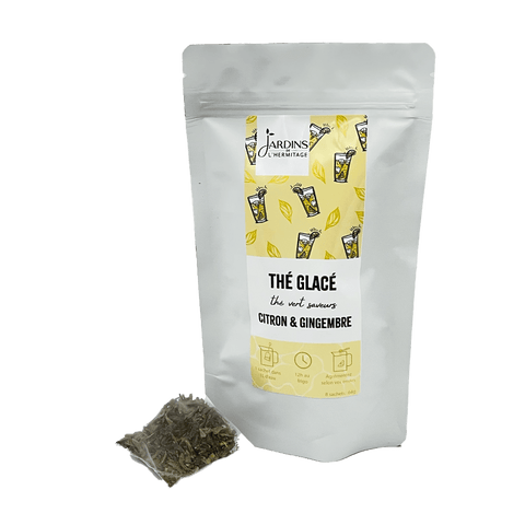 Thé glacé citron & gingembre - Les Jardins de l'Hermitage