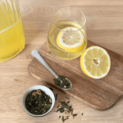 Thé glacé citron & gingembre - Les Jardins de l'Hermitage