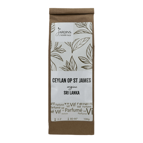 Thé noir Ceylan OP St James - Les Jardins de l'Hermitage