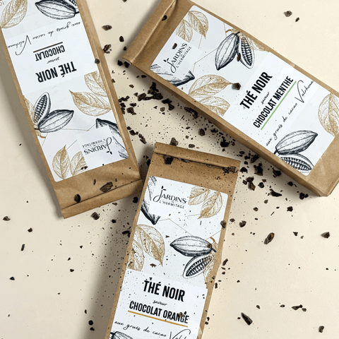 Thé noir gourmand : Chocolat-orange - Les Jardins de l'Hermitage